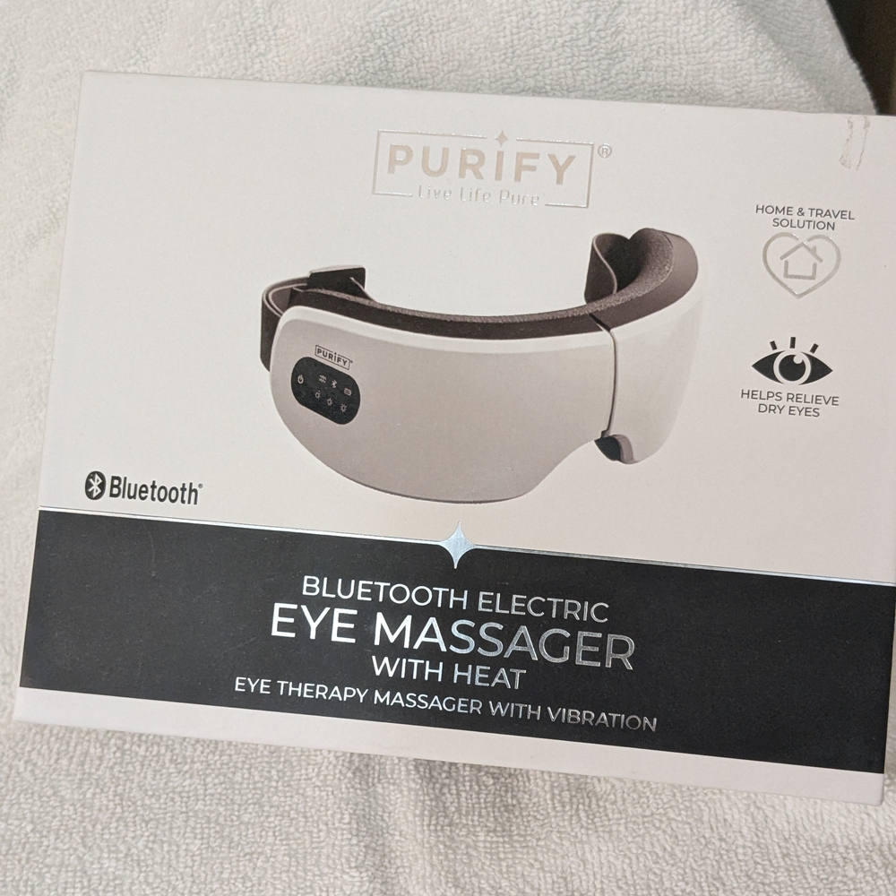 Bluetooth Electric Eye Massager - White